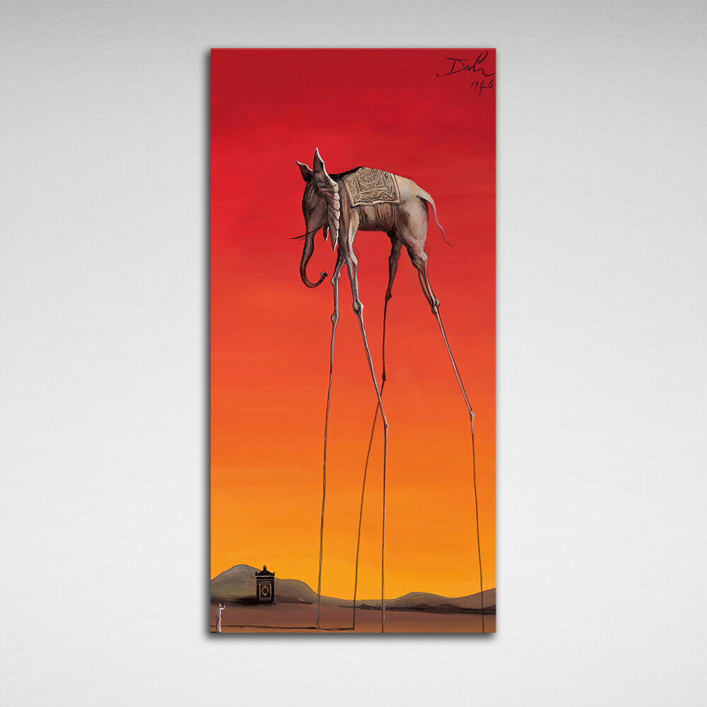 Reproduction Elephants Salvador Dali Reproduction Canvas Wall Art Print