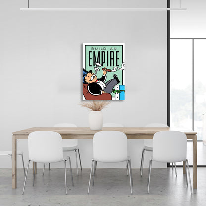 Build your empire Monopoly Canvas Wall Art Print