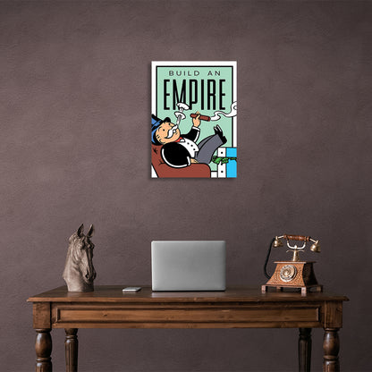 Build your empire Monopoly Canvas Wall Art Print