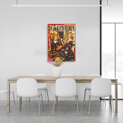 Satoshi Nakamoto Bitcoin Graffiti Magazine Inspirational Canvas Wall Art Print