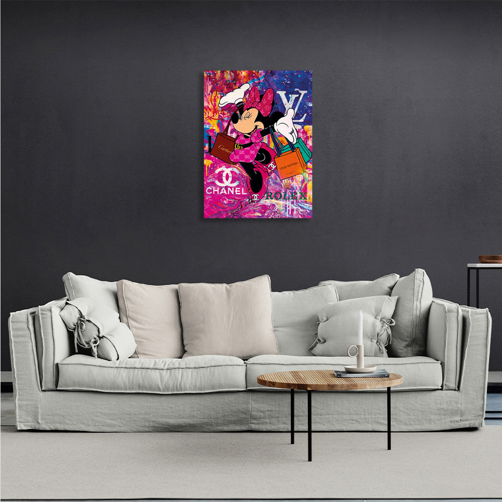 Mini graffiti Canvas Wall Art Print