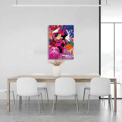 Mini graffiti Canvas Wall Art Print