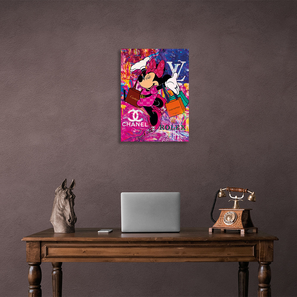 Mini graffiti Canvas Wall Art Print