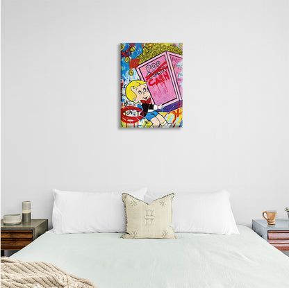 Monopoly Pop Cash Canvas Wall Art Print