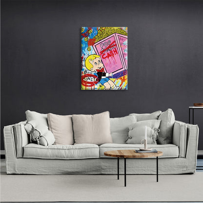 Monopoly Pop Cash Canvas Wall Art Print