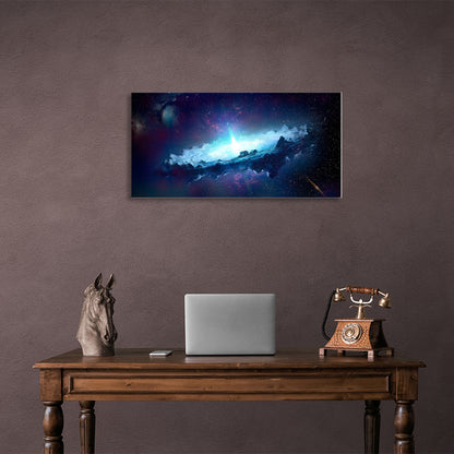 Space Black Hole Canvas Wall Art Print