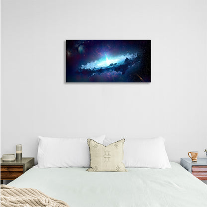 Space Black Hole Canvas Wall Art Print