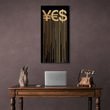 To motivate YES Motivational Canvas Wall Art Print