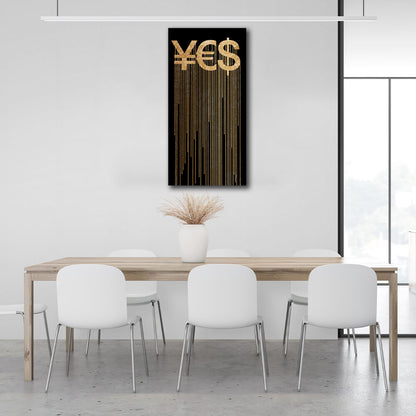 To motivate YES Motivational Canvas Wall Art Print