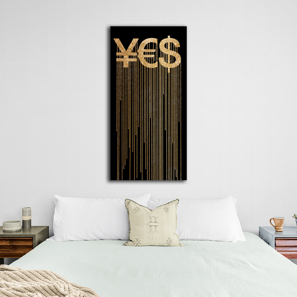 To motivate YES Motivational Canvas Wall Art Print