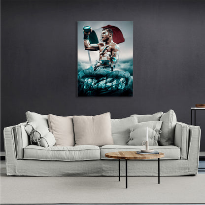 boxer Saul Canelo Alvarez. Canvas Wall Art Print