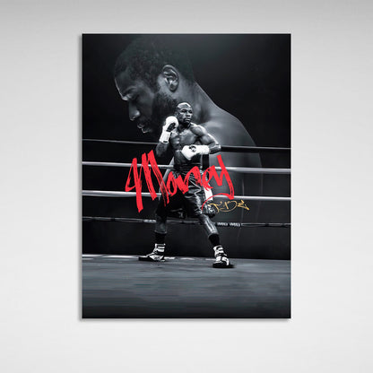 Boxer Floyd Mayweather Canvas Wall Art Print