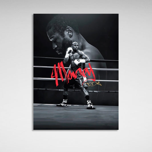 Boxer Floyd Mayweather Canvas Wall Art Print