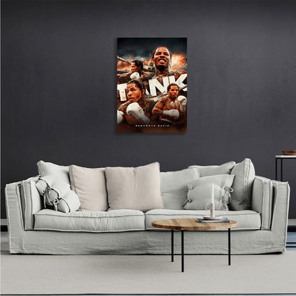 Boxer Jervonta Davis Canvas Wall Art Print