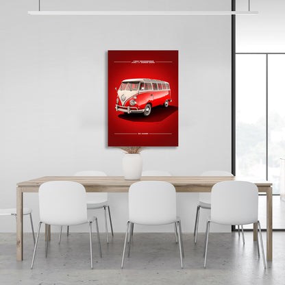 A Volkswagen car Canvas Wall Art Print