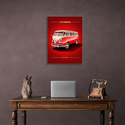 A Volkswagen car Canvas Wall Art Print