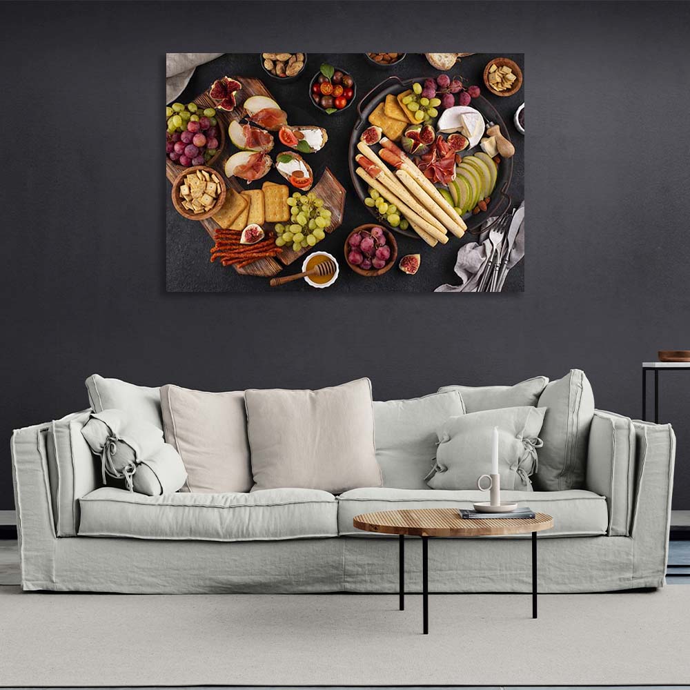 Canvas Wall Art Print For Kitchen Party Snacks 2