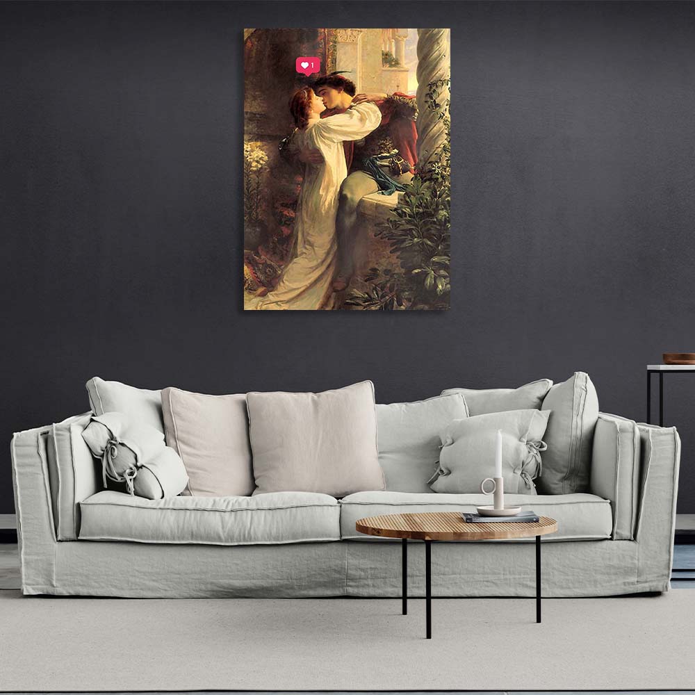 Canvas Wall Art Print Romeo and Juliet with laik