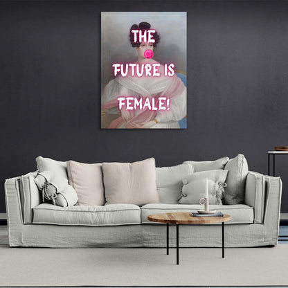 Canvas Wall Art Print The future is female