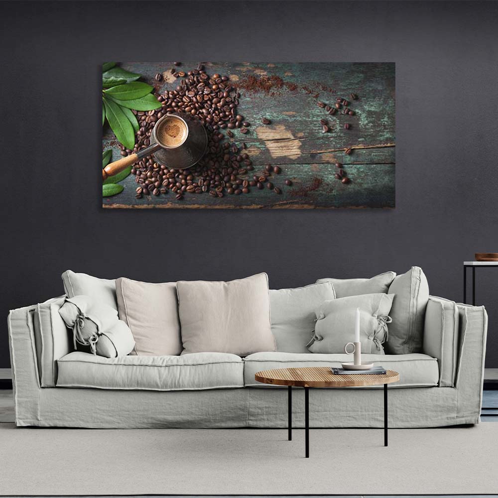 Canvas Wall Art Print For Kitchen Turkish Coffee