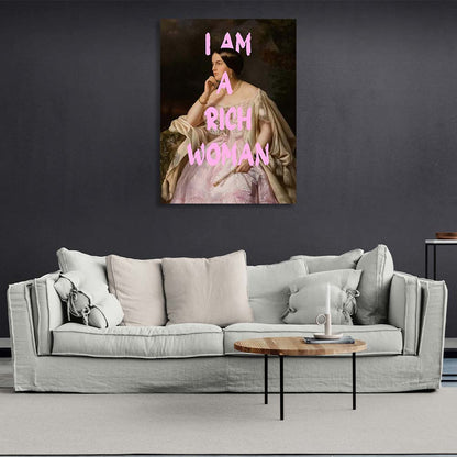 Canvas Wall Art Print Harriet Howard. I'm a rich woman