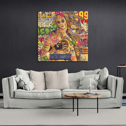 Pop art The birth of Venus Canvas Wall Art Print