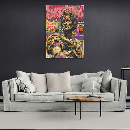 Pop Art Julius Caesar Canvas Wall Art Print