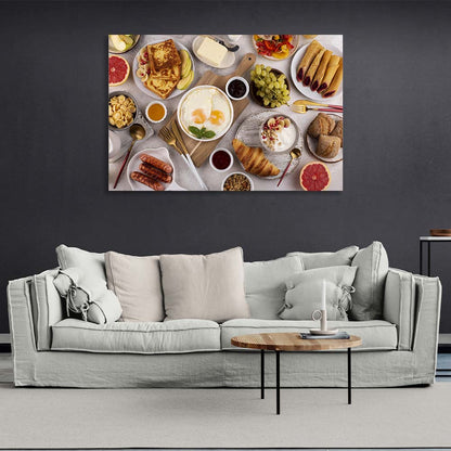 For the kitchen breakfast to suit every taste Canvas Wall Art Print For Kitchen