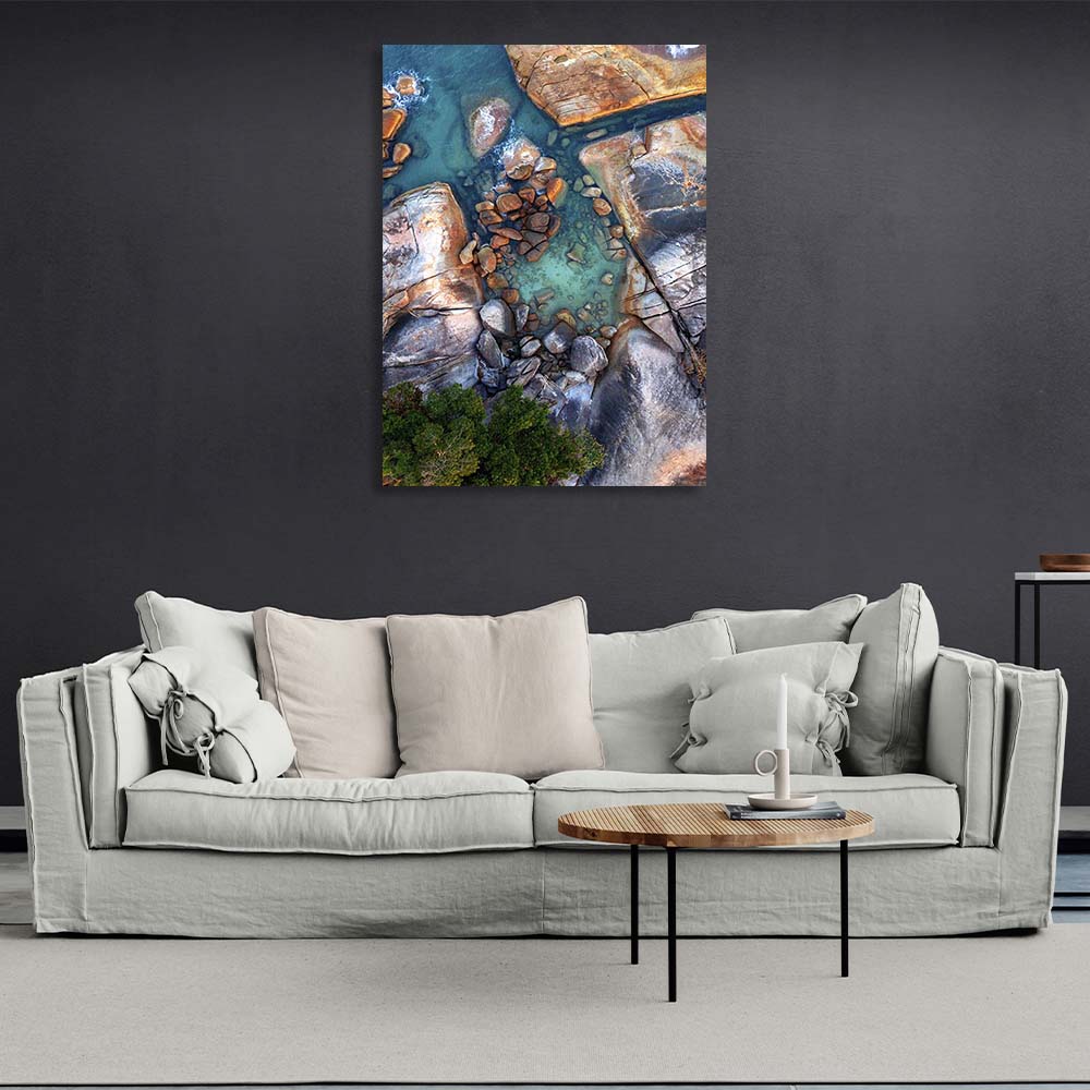 Canvas Wall Art Print Stony Beach Lamai