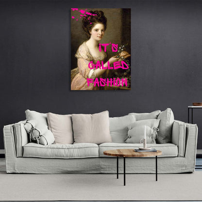 Canvas Wall Art Print Portrait of Eleanor. It's called fashion