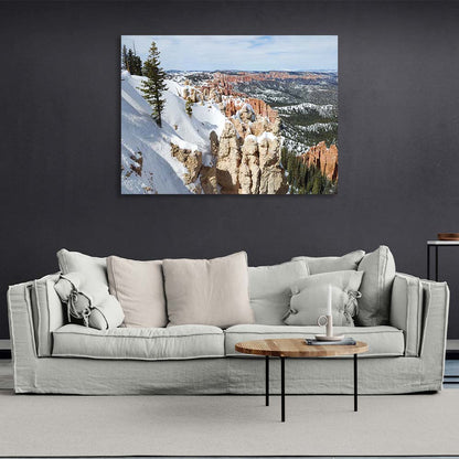 Canvas Wall Art Print Winter Bryce Canyon