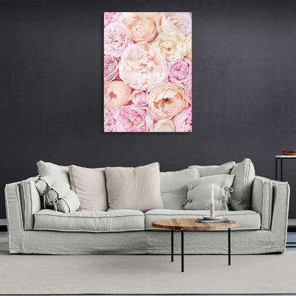 Canvas Wall Art Print Pink peonies