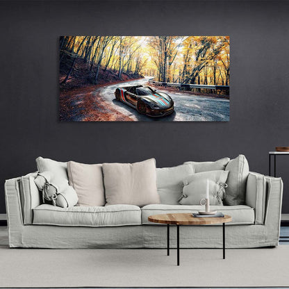 Canvas Wall Art Print Car Porsche 918 Spyder