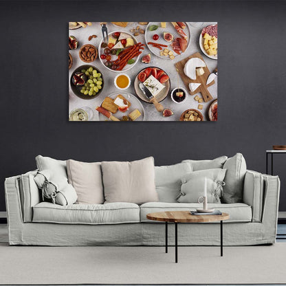 Canvas Wall Art Print For Kitchen Party Snacks 3