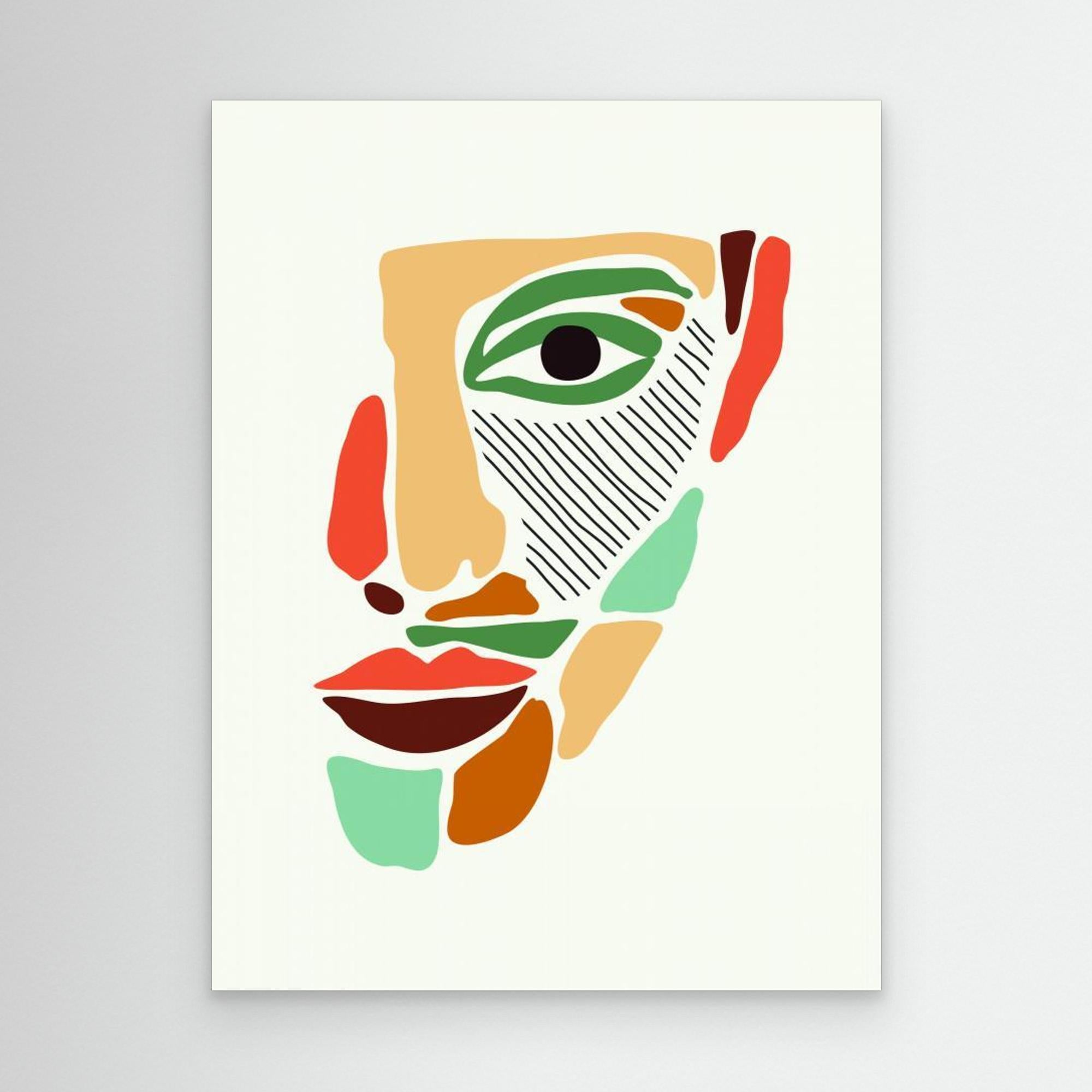 Color Abstract Faces 