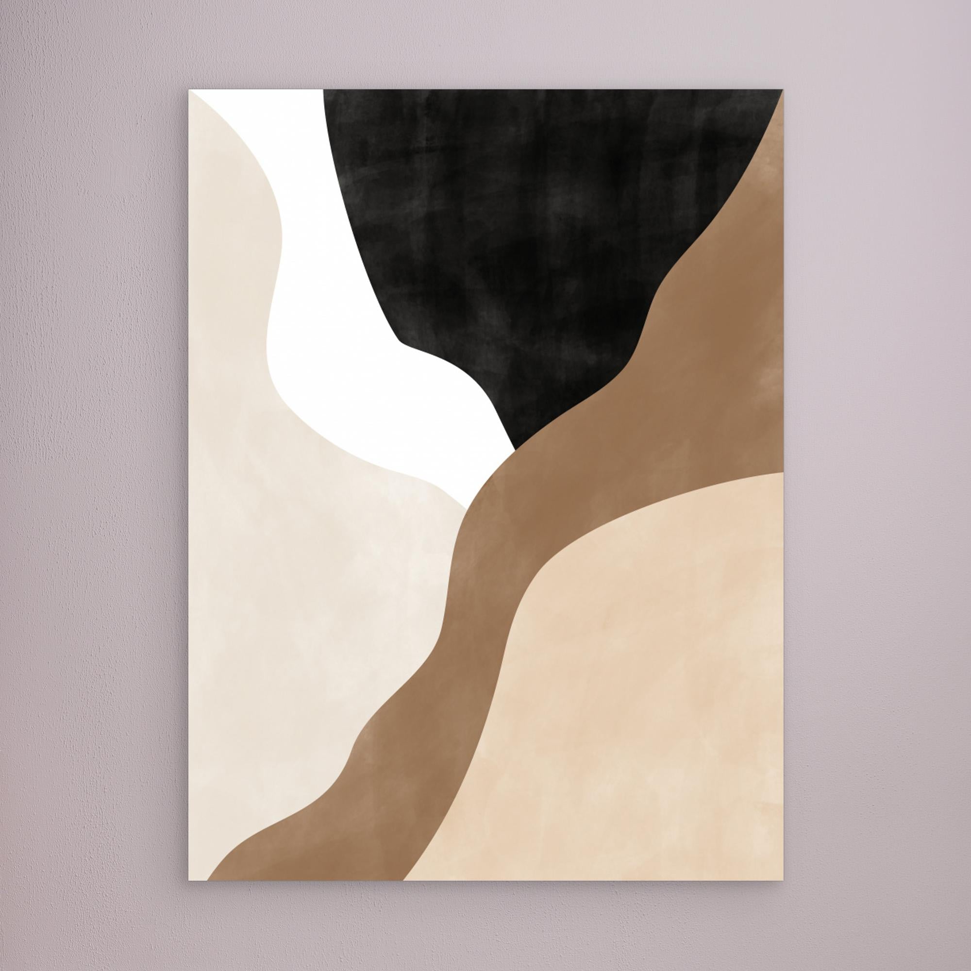 Abstract Beige and Brown Art