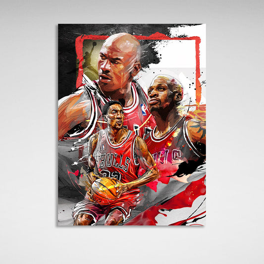 NBA legends Canvas Wall Art Print