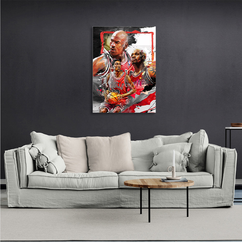 NBA legends Canvas Wall Art Print