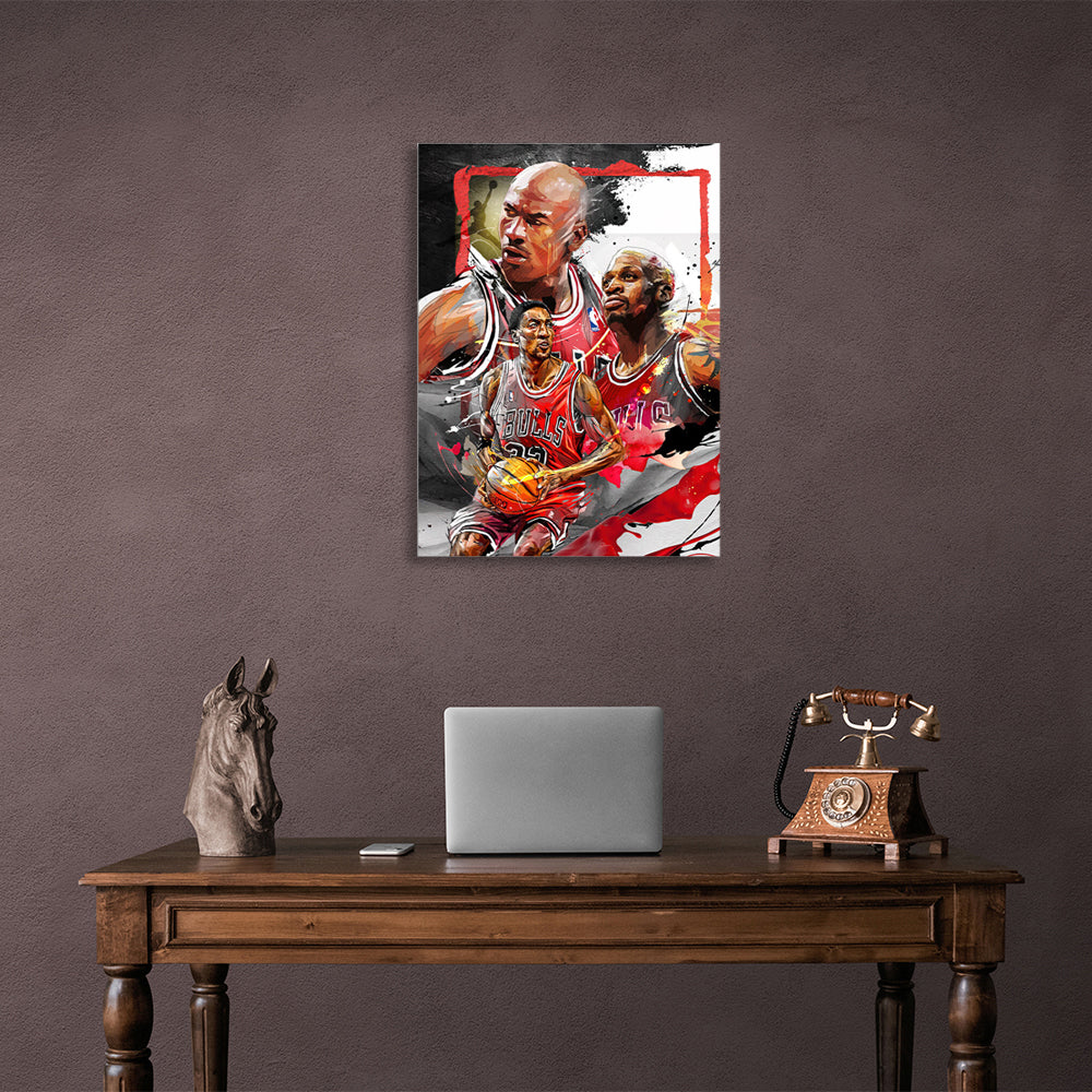 NBA legends Canvas Wall Art Print