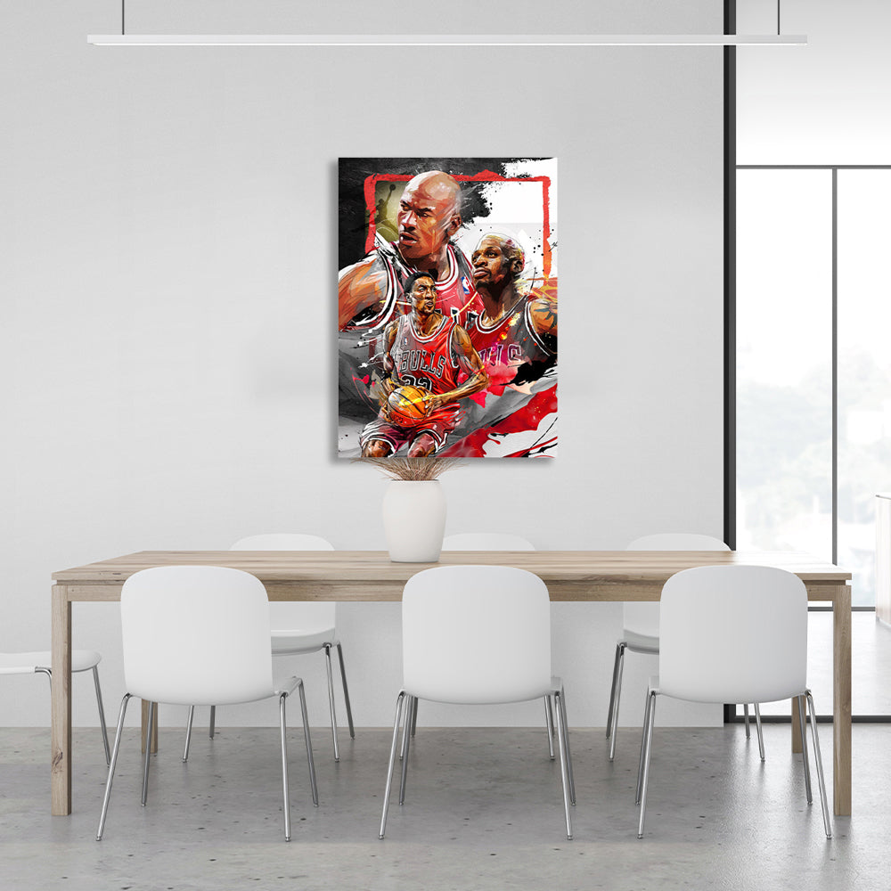 NBA legends Canvas Wall Art Print