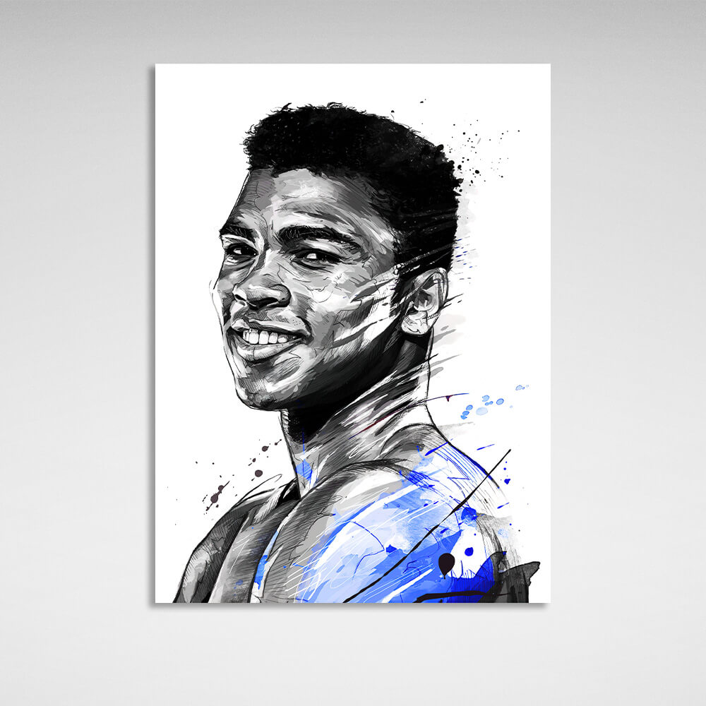 Boxer Muhammad Ali Canvas Wall Art Print