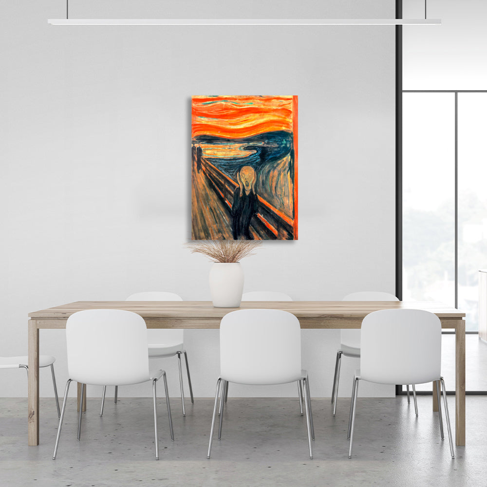 Reproduction of Edvard Munch's The Scream Reproduction Canvas Wall Art Print