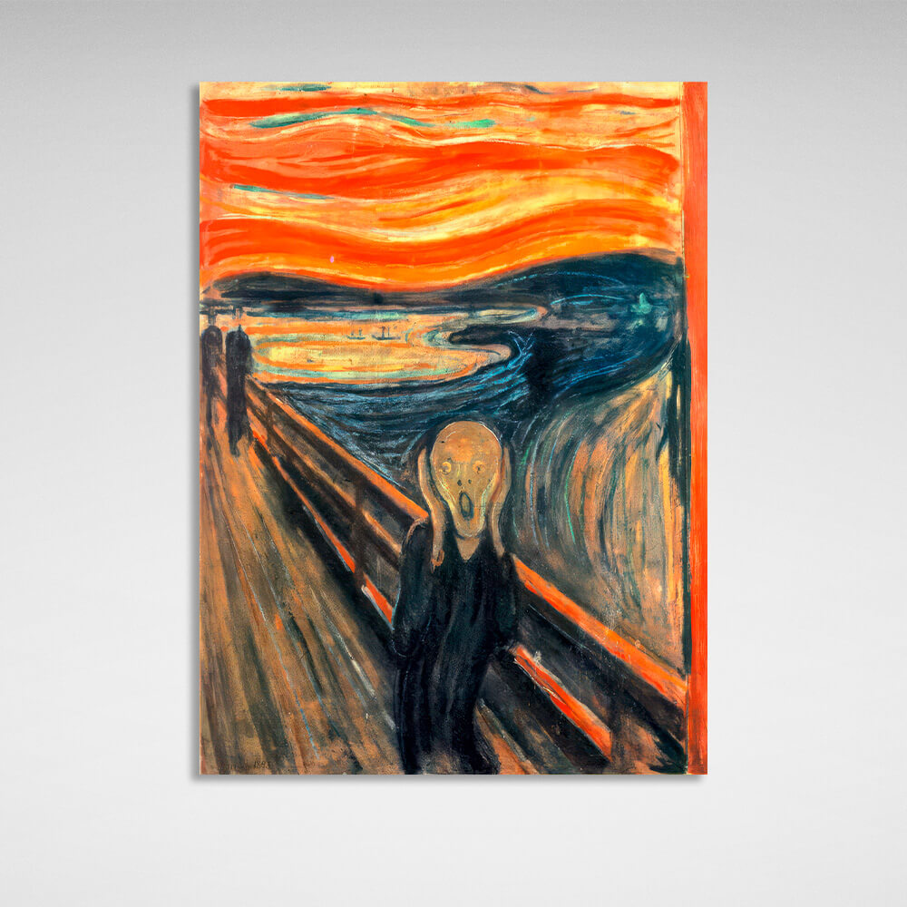 Reproduction of Edvard Munch's The Scream Reproduction Canvas Wall Art Print