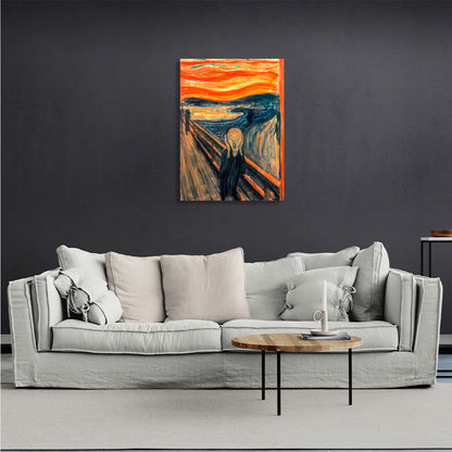 Reproduction of Edvard Munch's The Scream Reproduction Canvas Wall Art Print