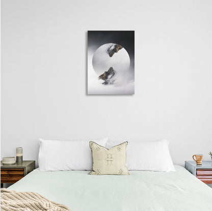 Interior mountains in the clouds Canvas Wall Art Print