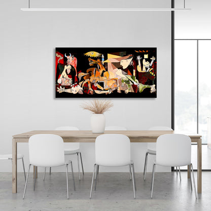 Reproduction by Pablo Picasso Guernica in color Reproduction Canvas Wall Art Print