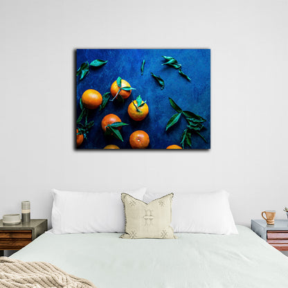 For the kitchen Tangerine Canvas Wall Art Print