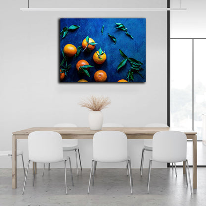 For the kitchen Tangerine Canvas Wall Art Print