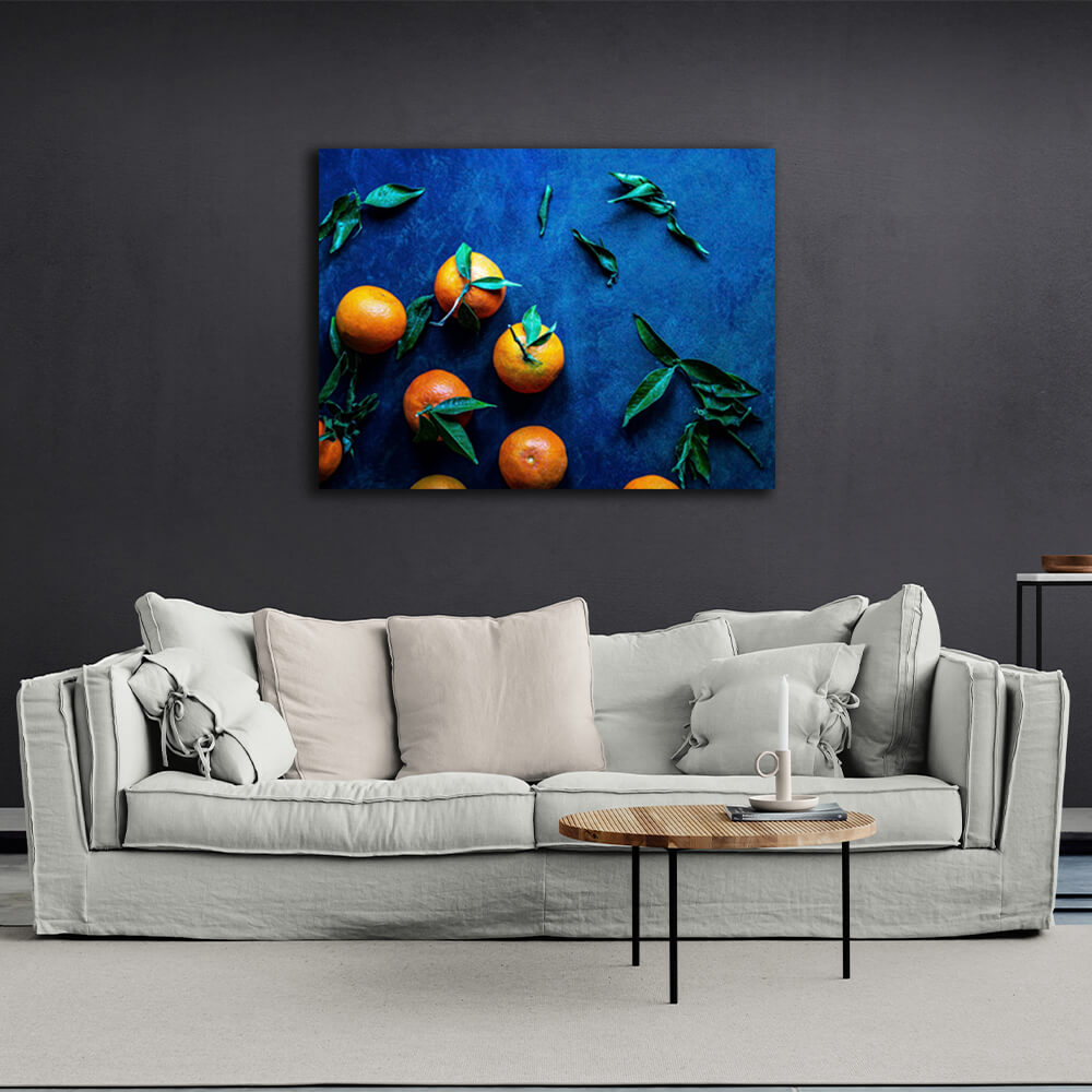 For the kitchen Tangerine Canvas Wall Art Print