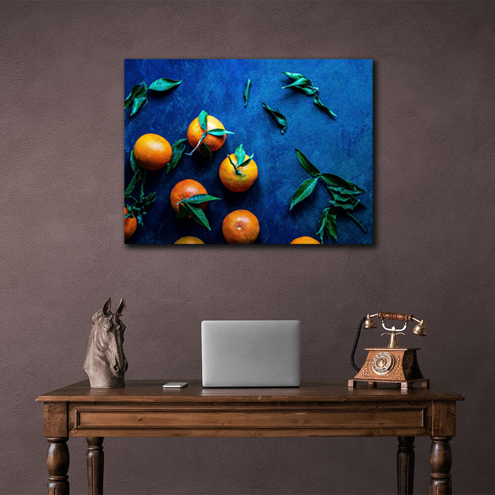 For the kitchen Tangerine Canvas Wall Art Print